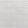 Мозаика из белого мрамора Thassos Tetris 217