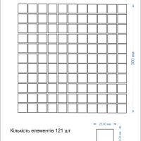 Мозаїка керамічна Kotto Ceramica GM 4034 C3 300 х 300 х 4 ( 25 х 25 )