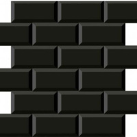 Мозаика Dune 187843 Mosaico Minimetro Negro 29.1*29.6 черная керамическая глянцевая