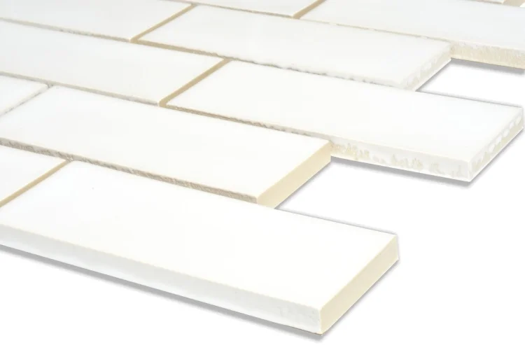 Мозаика керамическая Kotto Ceramica BRICK B 6024 White 300x300х9 (48х124) 0,075 м2