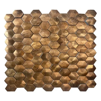 Мозаїка Mozaico de lux V-MOS VTH-601 Gold Metal 27x30 см