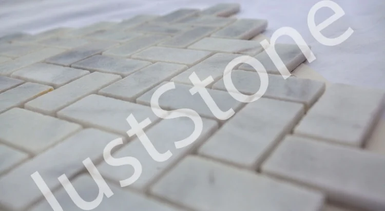 Мозаика из мрамора Полированная МКР-5П (47x23) White Mix