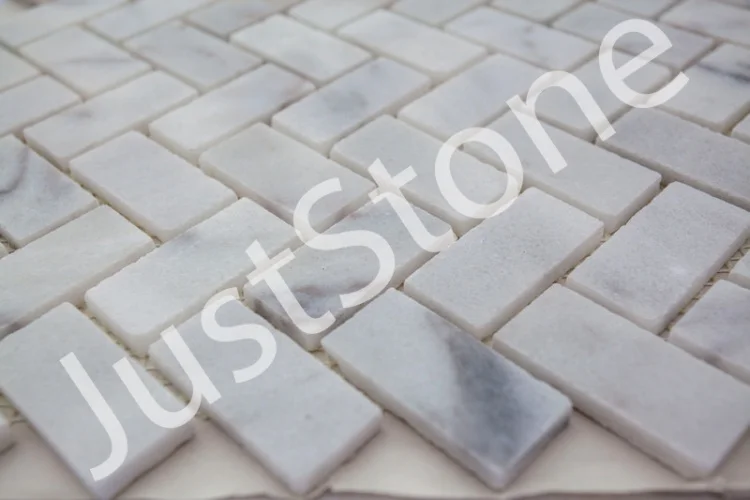 Мозаика из мрамора Полированная МКР-5П (47x23) White Mix