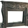 Портал для каміна Bravo Нью-Йорк Nero Marquina Antique мармур чорний прямий