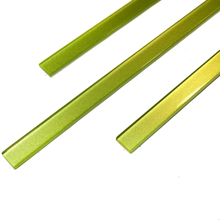 Фриз стеклянный Kotto Ceramica GF 4027 lime silver  25 х 400 х 8