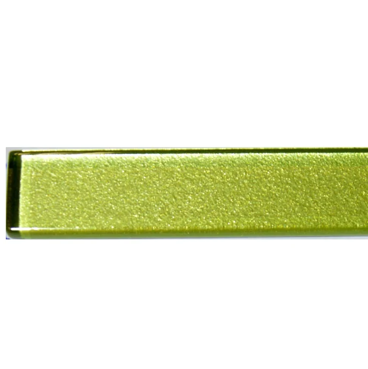 Фриз стеклянный Kotto Ceramica GF 4027 lime silver  25 х 400 х 8