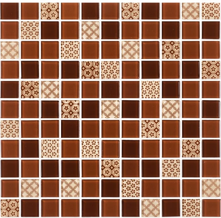 Мозаїка керамічна Kotto Ceramica GM 4054 C3 Brown d/Brown m/Structure 300 х 300 х 4 ( 25 х 25 )