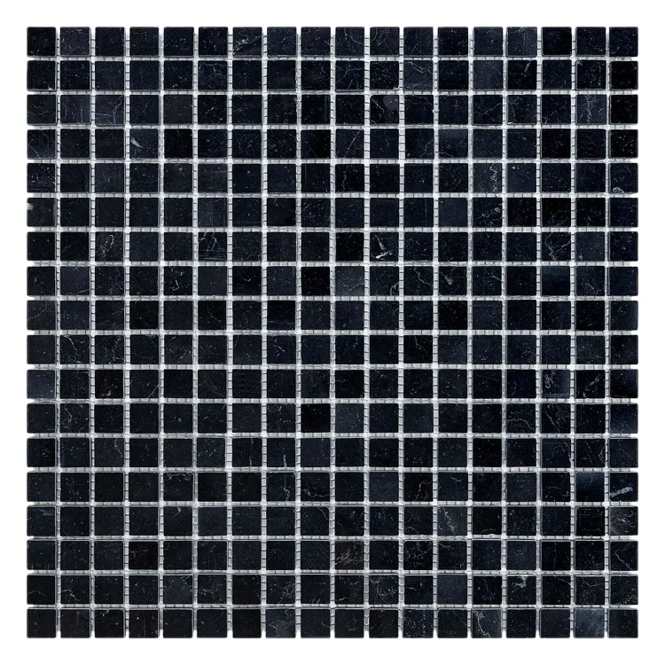 Мраморная мозаика  Mozaico de Lux C-MOS Nero Marquina Pol