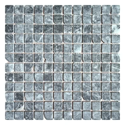 Мозаика из мрамора Матовая МКР-2СВА (23x23) Black
