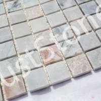 Мозаїка з мармуру Матова МКР-2СВ (23x23) Grey Mix