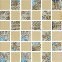 Мозаїка скляна Kotto Ceramica GMP 0448029 СC print 34/ral 1014 300 x 300 х 4 ( 48 х 48 )