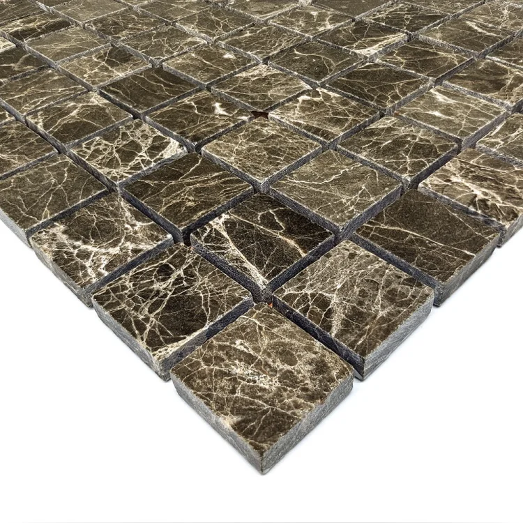 Мозаика из мрамора Полированная МКР-2П (23x23) Emperador Medium