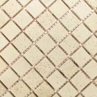 Мозаїка кам'яна KrimArt МКР-2СВ Пісковик Крем бежева 305x305x6 мм для фасаду колон спа забору та терраси