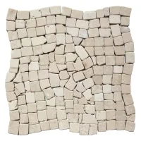 Мозаика из мрамора Матовая МКР-ХСВ (хаотичная) 23x15 мм Beige Mix
