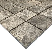 Мозаїка із мармуру Матова МКР-3СН (47x47) Emperador Medium