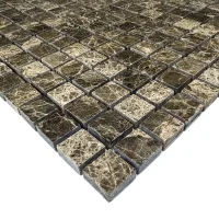 Мозаика из мрамора Полированная МКР-4П (15x15) Emperador Medium