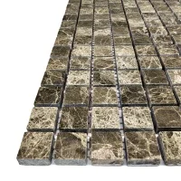 Мозаика из мрамора Полированная МКР-4П (15x15) Emperador Medium