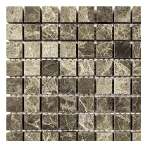 Мозаика из мрамора Полированная МКР-4П (15x15) Emperador Medium
