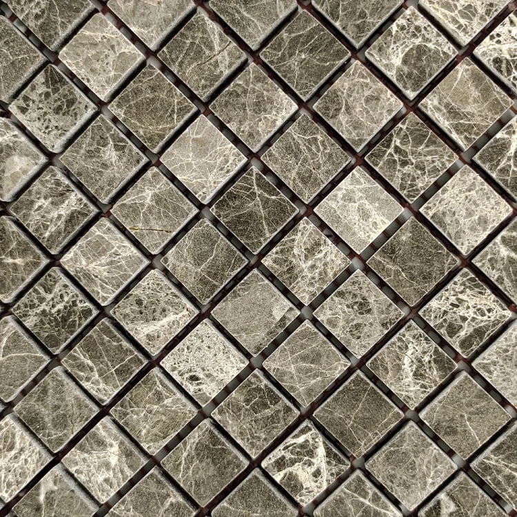 Мозаика из мрамора Полированная МКР-4П (15x15) Emperador Medium