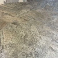 Плитка із травертину Silver Filled and Honed 1,2х30,5х61 см, сіра матова заповнена шліфована Export