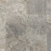 Плитка із травертину Silver Filled and Honed 1,2х30,5х61 см, сіра матова заповнена шліфована Export