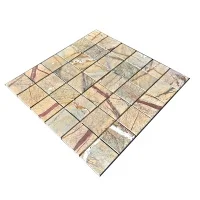 Мозаика из мрамора Полированная МКР-3П (47x47) Bidasar Brown