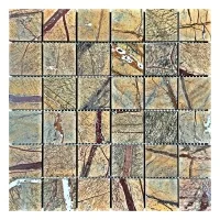 Мозаика из мрамора Полированная МКР-3П (47x47) Bidasar Brown