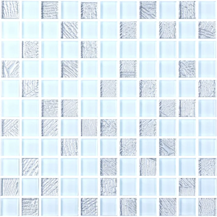 Мозаїка керамічна Kotto Ceramica GM 8015 C2 Silver S5/White/300 х 300 х 8 ( 25 х 25 )