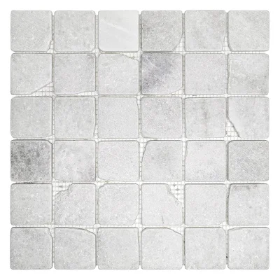 Мозаика из мрамора Матовая МКР-3СВА (47x47) White Mix