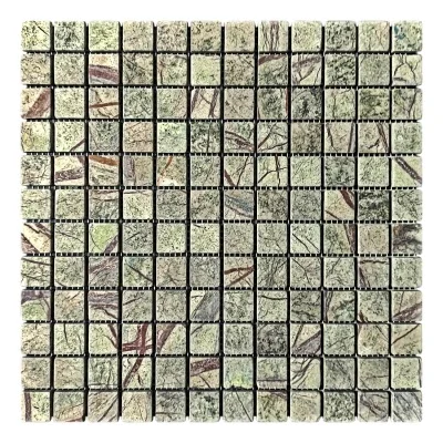 Мозаїка з мармуру Матова МКР-2СВ (23x23) Bidasar Green