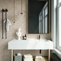 Мозаїка з керамограніту Kotto Ceramica MI7 30500304C Beige 300 x 300 х 10 (ромб 30 x 50)