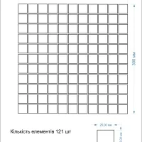 Мозаика керамическая Kotto Ceramica GM 8018 C2 Gold Sand S1/Gold Ambra/  300 х 300 х 8   ( 25 х 25 )
