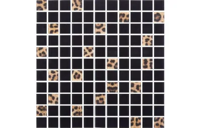 Мозаїка скляна Kotto Ceramica GMP 0825042 С2 print 41/black 300 x 300 х 8 ( 25 х 25 )