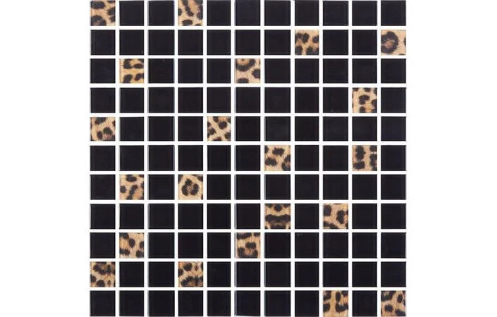 Мозаика стеклянная Kotto Ceramica GMP 0825042 С2 print 41/black    300 x 300 х 8   ( 25 х 25 )