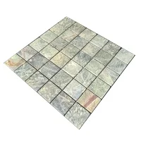 Мозаїка з мармуру Матова МКР-3СВ (47x47) Bidasar Green