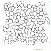Мозаика из керамогранита Kotto Ceramica MI7 14300714C Bucchero 300 x 300 х 10 (круг d 14-30)