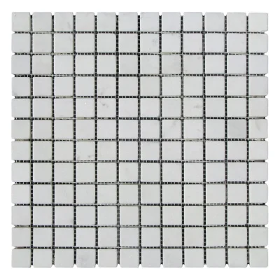 Мозаика из мрамора Матовая МКР-2СВ (23x23) White Mix