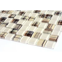 Мозаика стеклянная Kotto Ceramica GMP 0825052 С2 print 47/beige w41    300 x 300 х 8   ( 25 х 25 )