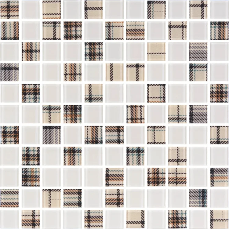 Мозаика стеклянная Kotto Ceramica GMP 0825052 С2 print 47/beige w41    300 x 300 х 8   ( 25 х 25 )