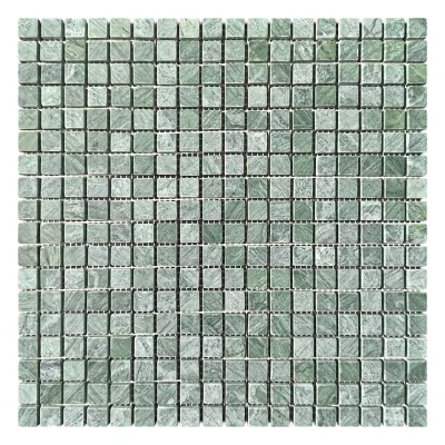 Мозаїка з мармуру Матова МКР-4СВ (15x15) Verde Guatemala