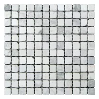 Мозаїка з мармуру Матова МКР-2СВА (23x23) White Mix