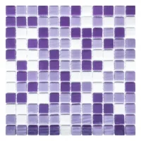 Мозаика из стекла AquaMo MX25-1/05/22/23 25x25x4 (317x317) мм глянцевая на сетке