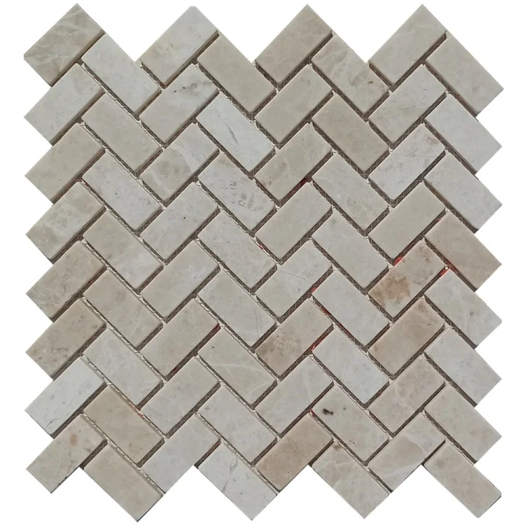 Мозаика из мрамора Матовая МКР-5СВ (47x23) Victoria Beige MB