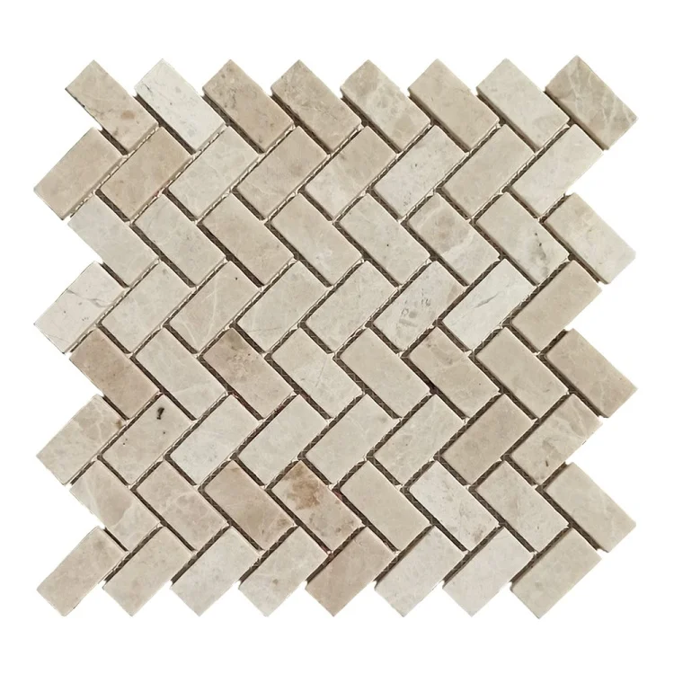 Мозаика из мрамора Матовая МКР-5СВ (47x23) Victoria Beige MB