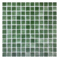 Мозаїка зі скла AquaMo PW25214 Olive 25x25x4 (317x317) мм глянцева на сітці