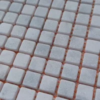 Мозаика из мрамора Матовая МКР-4СВ (15x15) White BI