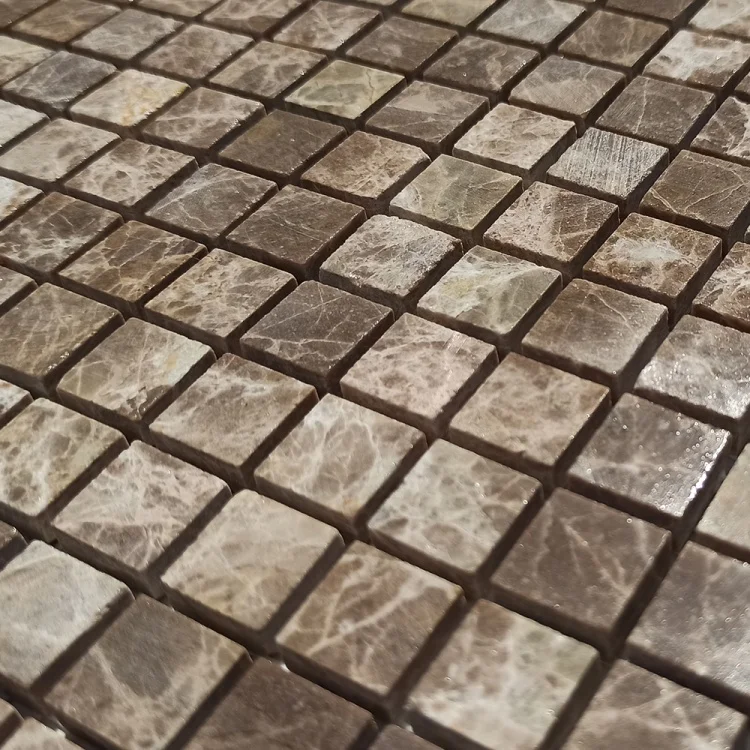 Мозаїка з мармуру Матова МКР-4СН (15x15) Emperador Light