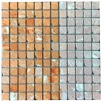 Мозаика из мрамора Матовая МКР-2СВА (23x23) Terracotta Mix