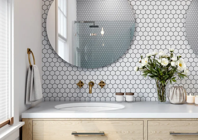 Мозаика керамическая Kotto Ceramica HEXAGON H 6024 White  295 х 295 х 9