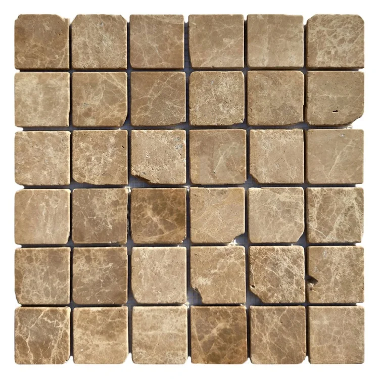 Мозаика из мрамора Матовая МКР-3СВА (47x47) Emperador Light